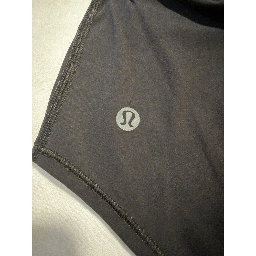 Lululemon Sculpt Tank Top Women Size 4 Black Mesh Performance Workout Athletic
